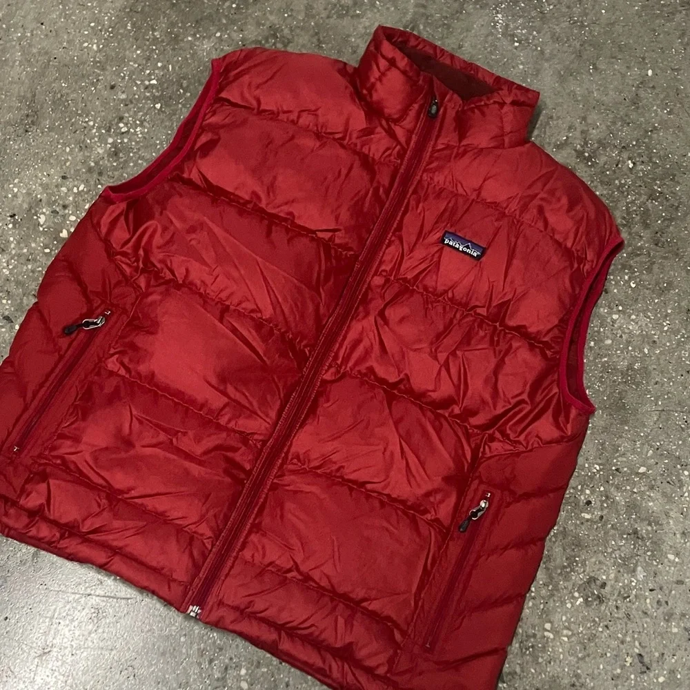 Vtg Patagonia Hi Loft Goose Down Insulated Vest Large - Picture 4 of 16